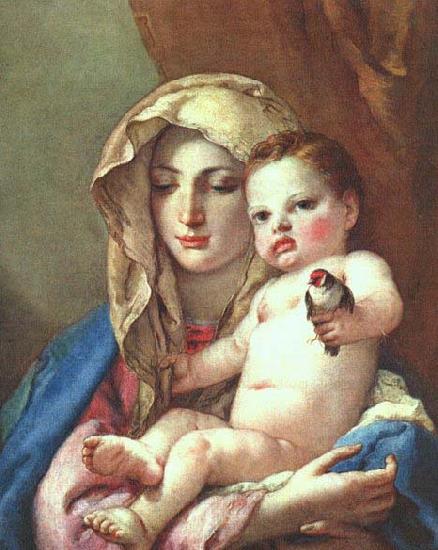 Giovanni Battista Tiepolo Madonna of the Goldfinch oil painting picture
